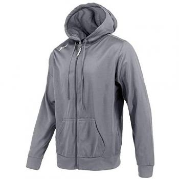 Chaqueta gris de fitness Joluvi Score para hombre, sudadera con capucha, cremallera completa, gris medio, 10 años, unisex niños