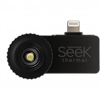 Seek Thermal Compact Cámara de imagen térmica con conector Lightning y carcasa hermética protectora para dispositivos iOS de Apple - Negro