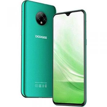 Teléfono Móvil Libres, DOOGEE X95 Android 10 Smartphone Libre 4G, Pantalla 6,52 Pulgadas, 4350mAh Batería, Smartphone Barato Dual SIM, Triple Cámara 13MP+5MP, 16GB ROM, 128GB SD, Face ID - Verde