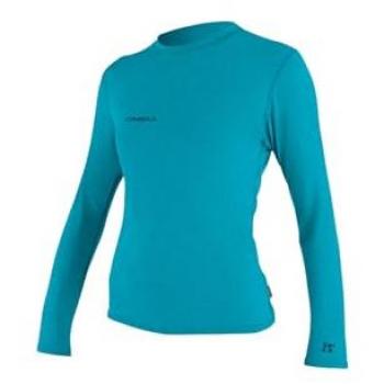 Camiseta de Manga Larga Híbrida para Mujer O'Neill Trvlr con Protección UV y SPF, Color Turquesa, Talla XL