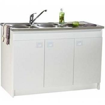 Meuble Sous Evier Dépliable DECLIQ 80x60cm 2 Puertas con Charnières Invisibles - NEOVA S13N22080