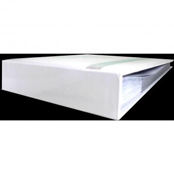 Anker elegante Patterned Glue Bound 2-Up - álbum de fotos/de imagen, con espacio para escribir notas con capacidad para 200 fotos, 10 x 15 4 x 15,24 cm fotos, blanco/plata