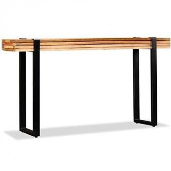 vidaXL Console Table Solid Reclaimed Wood Adjustable