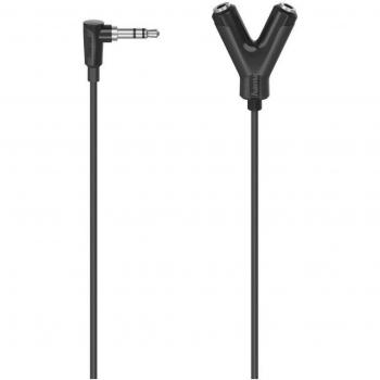 Adaptador de Audio Hama 3.5 mm Jack Plug - 2X 3.5 mm Jack Coupling Stereo