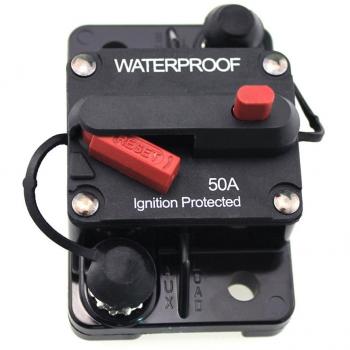 50 Amp Disyuntor Interruptor de Circuito Manual Arrastre Accesorio Barco Motor 12v/24v