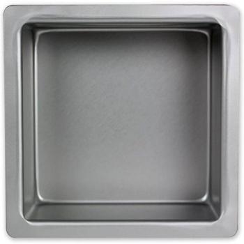 PME Cuadrado Molde para Pastel de Aluminio, Plateado, 6 x 6 x 4 Pulgadas