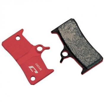Jagwire Deore XT/Grimeca  Juego de Pastillas, Unisex, Rojo