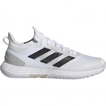 adidas Adizero Ubersonic 4.1 Zapatilla de tenis para todas las superficies para hombres - Blanco, Negro