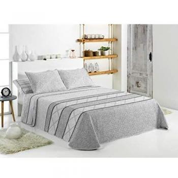 TEJIDOS EL MUNDO BOUTI Reversible Cama 180 cm Gris Vila