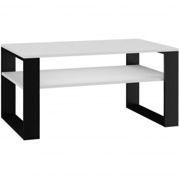 Mesa de café rectangular Topeshop MODERN 1P BIEL CZ con 2 patas