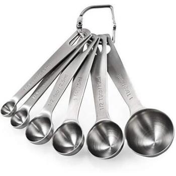 Cucharas medidoras Juego de 6: U-Taste Juego de Cucharas Medidoras de Acero Inoxidable 18/8