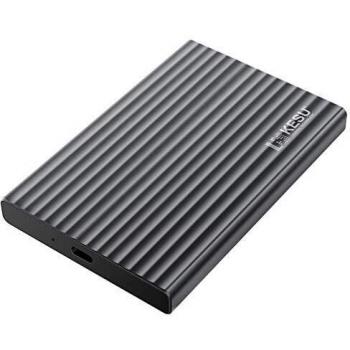 KESU 160GB Disco Duro Externo portátil Aleación de Aluminio Tipo C USB3.1 HDD Almacenamiento Compatible para PC, Mac, computadora de Escritorio, computadora portátil, MacBook, Chromebook