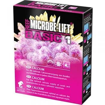 MICROBE-LIFT Basic 1 Calcio - Suplemento de Calcio en Polvo para Acuarios de Agua Salada, para Un Cuidado Óptimo de los Corales, También Apto para el Método de Balling 400 g