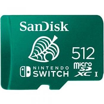 SanDisk 512GB microSDXC UHS-I card for Nintendo - Nintendo licensed Product, Green