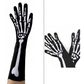 Guantes Largos de Esqueleto de 38 cm