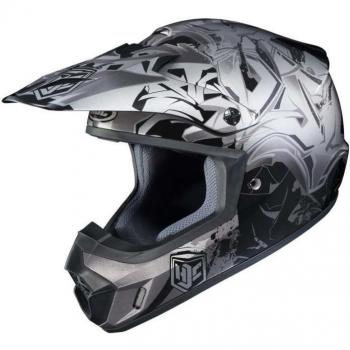 HJC 177175 X L Casco Moto, Negro/Gris, XL