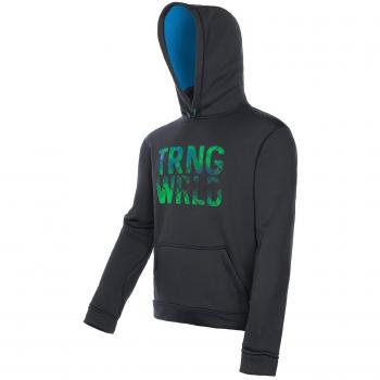 TRANGO Broye Sudadera, Hombre, Negro/Azul Mar, 3XL