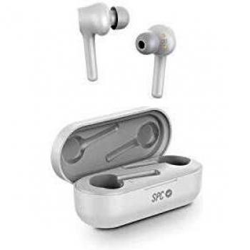 SPC Zion Air Pro Auricular Bluetooth IPX 5 con Asistente de Voz y emparejado automático, Blanco, 40 x 18.8 x 25.2 mm