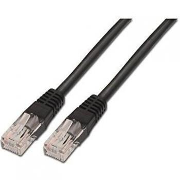 NANOCABLE 10.20.0105-BK - Cable de Red Ethernet RJ45 Cat.5e UTP AWG24, Negro, latiguillo de 5mts