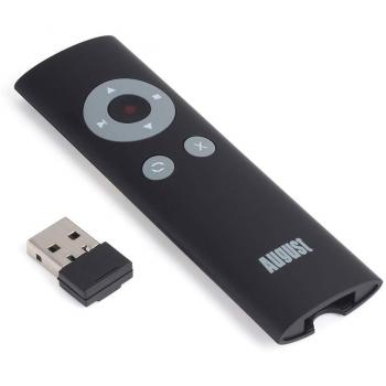 August LP200 Puntero Rojo para Diapositivas - Presentador Inalambrico Remote USB Ultraligero Powerpoint Clicker Compatible con Windows /Mac OS y Linux