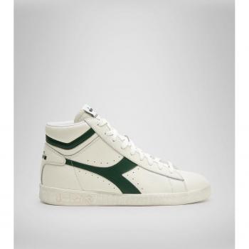 Diadora Game L High Waxed Unisex Sneakers - White/Green