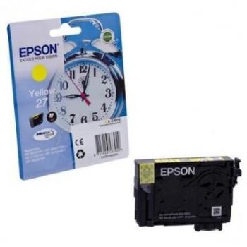 Epson 27 DURABrite Ultra Yellow Ink Cartridge Original for WF-3620DWF, WF-3640DTWF, WF-7110DTW, WF3000 Series, WF7000 Series