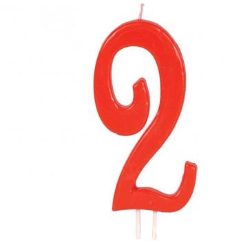 Vela Roja Nº 2 de 12 cm
