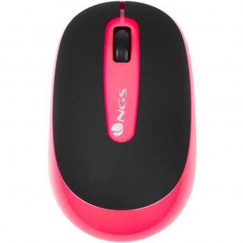 NGS Dust - Ratón inalámbrico, Color Rosa