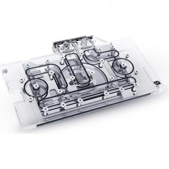 Bloque de Agua Alphacool Eisblock Aurora Acryl GPX-N RTX 3070 TUF/DUAL con Backplate - Acrílico y Níquel