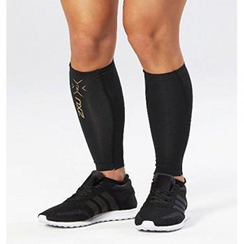 MCS RUN CALF GUARDS BLK/GLD S