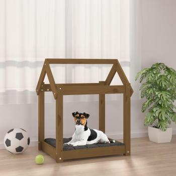 Casa de perro ámbar 61x50x70 cm madera maciza de pino