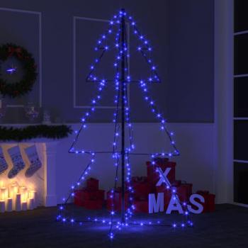 vidaXL Christmas Cone Tree with 200 LEDs, suitable for indoor and outdoor use, measuring 98x150 cm