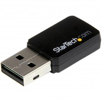 StarTech AC600 Mini Dual Band Wireless-AC Network Adapter - USB 2.0, 1T1R 802.11ac WiFi, 2.4GHz / 5GHz USB Wireless (USB433WACDB)