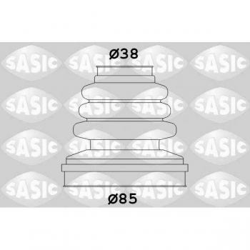 Fuelle de eje de transmisión SASIC 2873803 - Kit de fuelles para juntas homocinéticas, fabricado en material resistente a la abrasión y temperaturas extremas, incluye abrazaderas y es compatible con múltiples modelos de vehículos