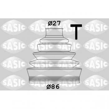 Fuelle de árbol de transmisión SASIC CV-joint boot 1906009, juego completo, alta resistencia, material duradero, fácil instalación, compatible con múltiples modelos de vehículos