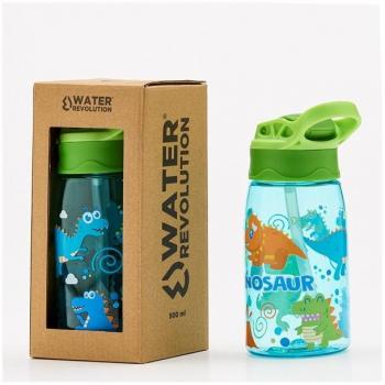 Cantimplora infantil de tritan 500ml con diseño de dinosaurio