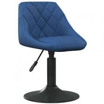 Taburete de cocina de terciopelo azul moderno ajustable para bar y restaurante