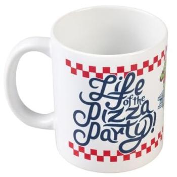 Taza de Cerámica Tortugas Ninja 350 ml - Apta para Lavavajillas y Microondas, Ideal como Regalo de Cumpleaños