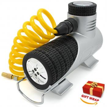 TireTek Compresor de Aire Portátil de 12 Voltios, 120 Vatios y 30 Litros/ Minuto