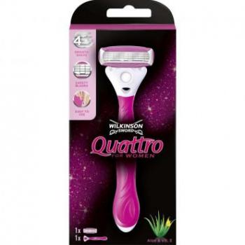 Wilkinson Sword Quattro for Women - Maquinilla de Afeitar con 1 Hoja