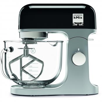 Batidora de Pie Kenwood kMix 1000W con Tazón de Vidrio de 5 Litros y 6 Velocidades - Negra