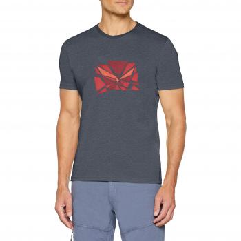 SALEWA Eagle Dri de Humedad Relativa S/S Camisetas, Todo el año, Hombre, Color Ombre Blue Melange, tamaño 46/S