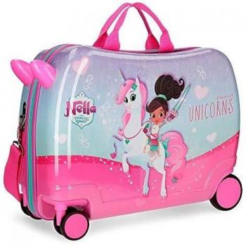 Nella Dreams of Unicorns Maleta Infantil Multicolor 50x38x20 cms Rígida ABS Cierre combinación 34L 2,3Kgs 4 Ruedas Equipaje de Mano