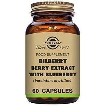 Solgar Bilberry Berry Extract with Blueberry Vegetable Capsules - Pack of 60 - Antioxidant - Supporting Daily Wellbeing -Vegan and Gluten Free