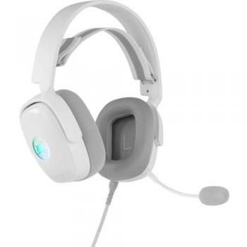 Auriculares Gaming Gamiac HS71 Blanco - Sonido 7.1, Cancelación de Ruido, Iluminación RGB, Conectividad USB-C y 3.5mm, Peso 290g