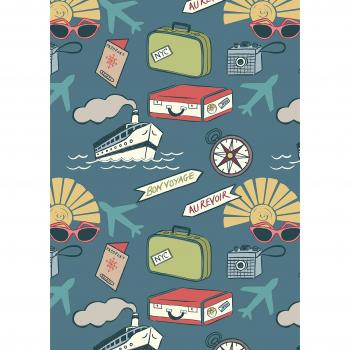 Globetrotter diseño de en color gasolina de víscera de tela Freedom - 100% algodón British diseñado Craft tejidos para Patchwork y Quilting Co-combina colores y estampados de -