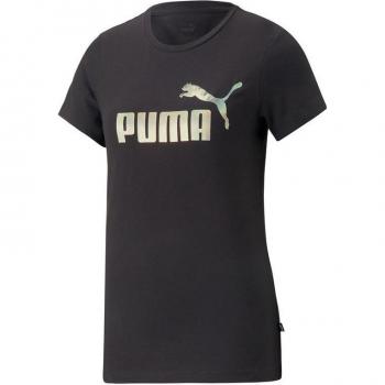 Camiseta de Manga Corta Puma Essentials+ Nova Shine para Mujer en color Negro