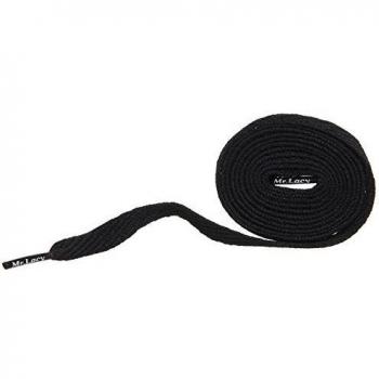 Mr. Lacy Flatties Black 130 cm Shoelaces