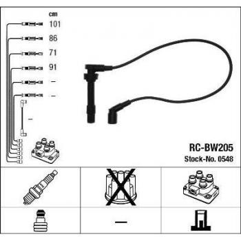 Juego de cables de encendido NGK 0548 - Cables de ignición, alta calidad, diseño específico para vehículos, resistencia a altas temperaturas, excelente conductividad eléctrica