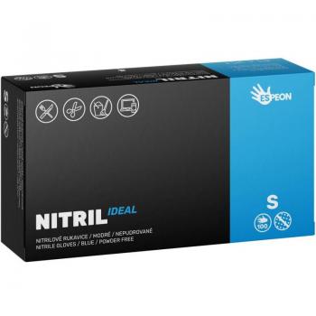 Espeon Nitril Ideal Blue Powder-Free Nitrile Gloves Size S 100 Count